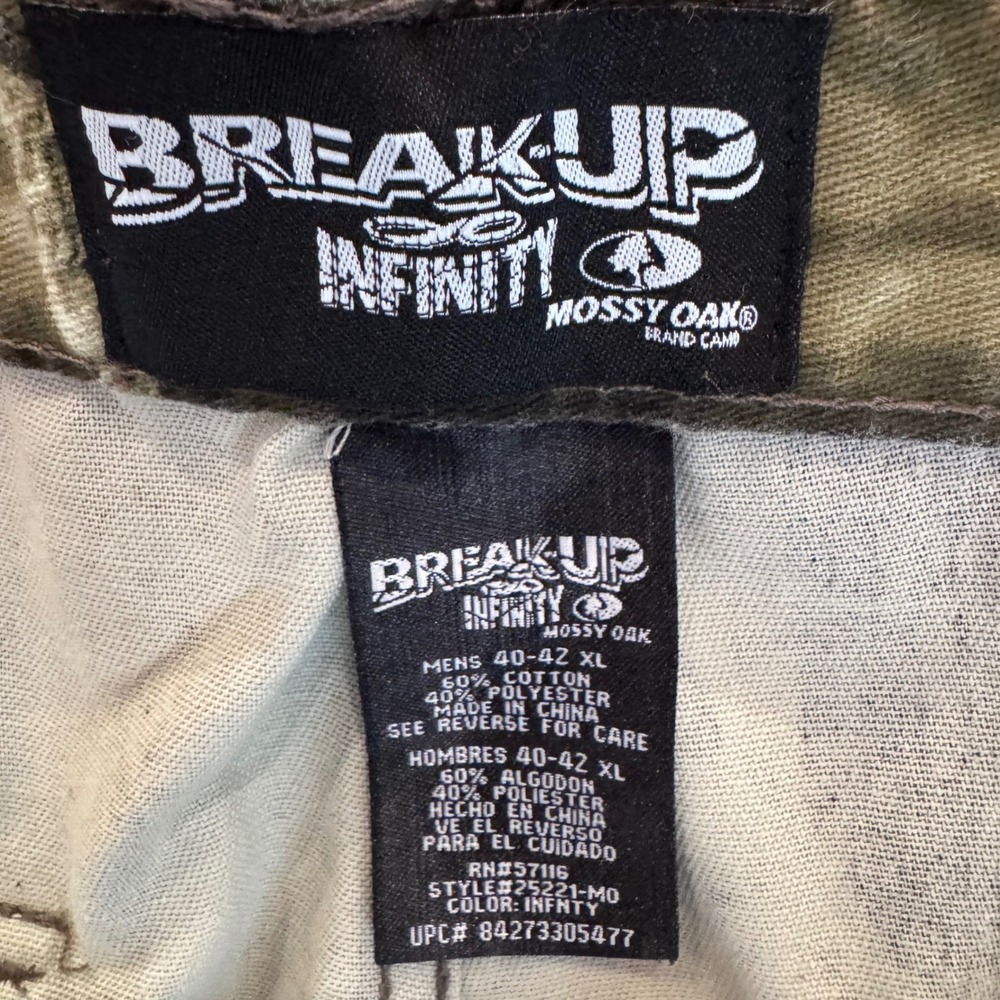 Mossy Oak Breakup Infinity Camo Cargo Pants Mens XL 40-42 Tree Camo 25221-MO - Picture 5 of 8